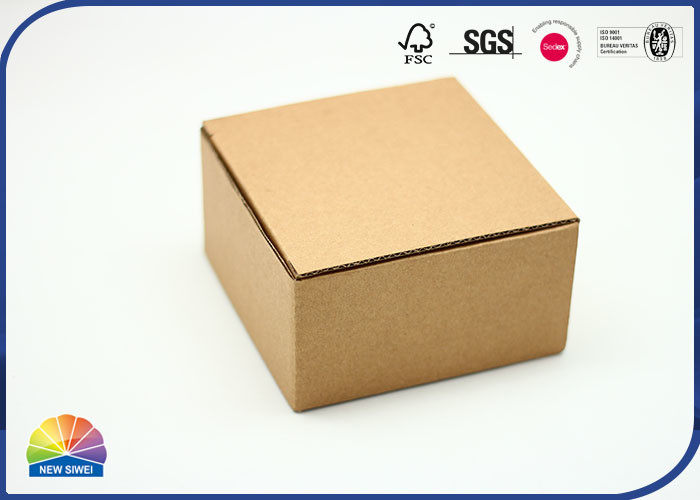 E-Flute Kraft Paper Packaging Mailer Box No Print Special Design